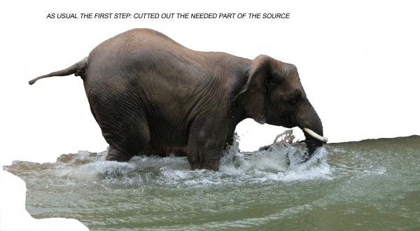 Creation of afraid of water?!: Step 2